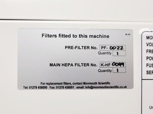 Thumbnail image of Monmouth Scientific VLF650E Circulaire VLF 50 Benchtop Laminair Flow Cabinet