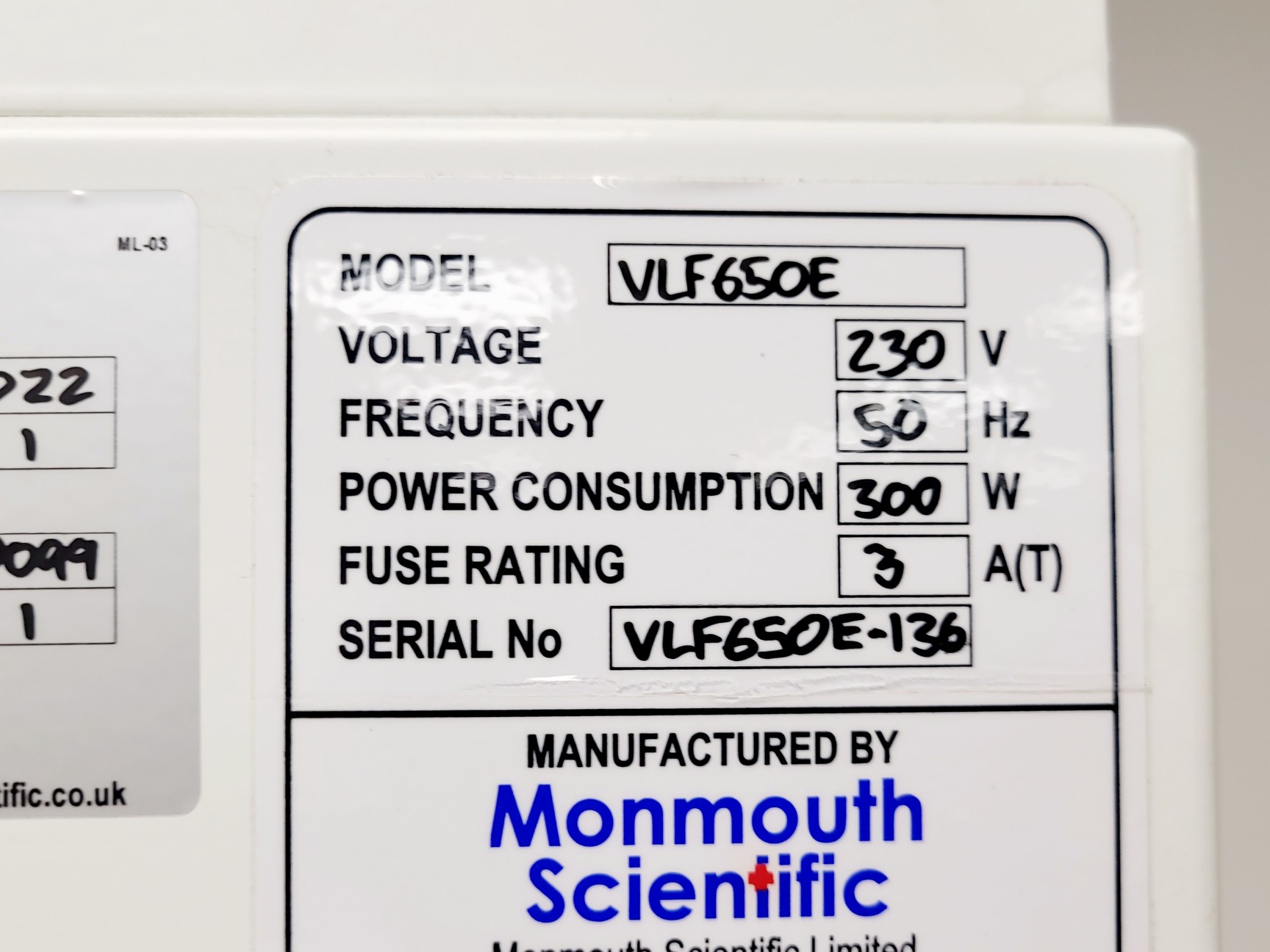 Image of Monmouth Scientific VLF650E Circulaire VLF 50 Benchtop Laminair Flow Cabinet
