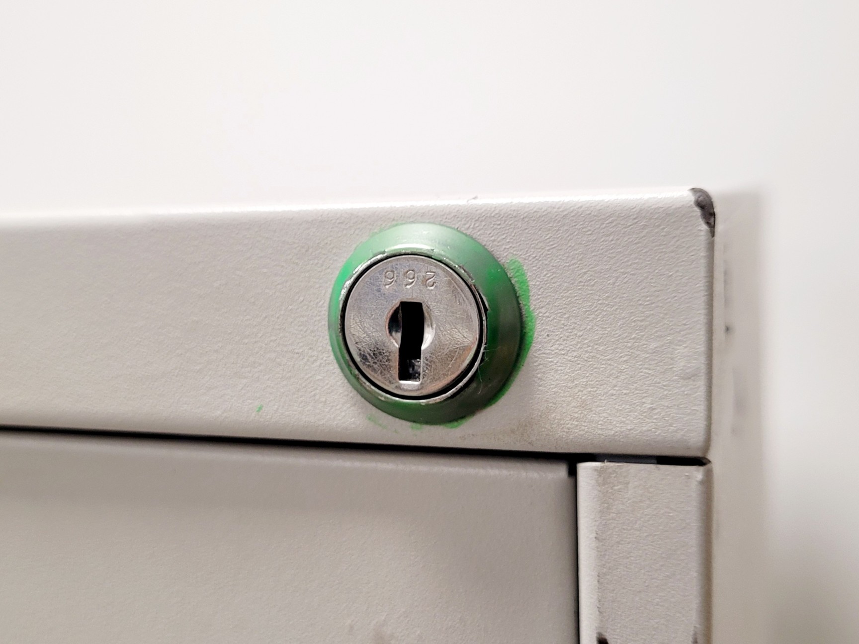 Image of Grey 4 Drawer Filing Cabinet