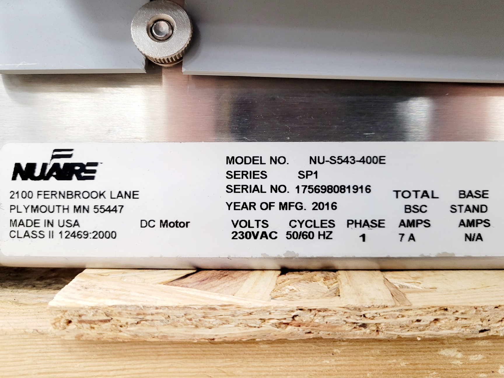 Image of Nuaire NU-S543-400E Labgard ES Class II Biological Safety Cabinet