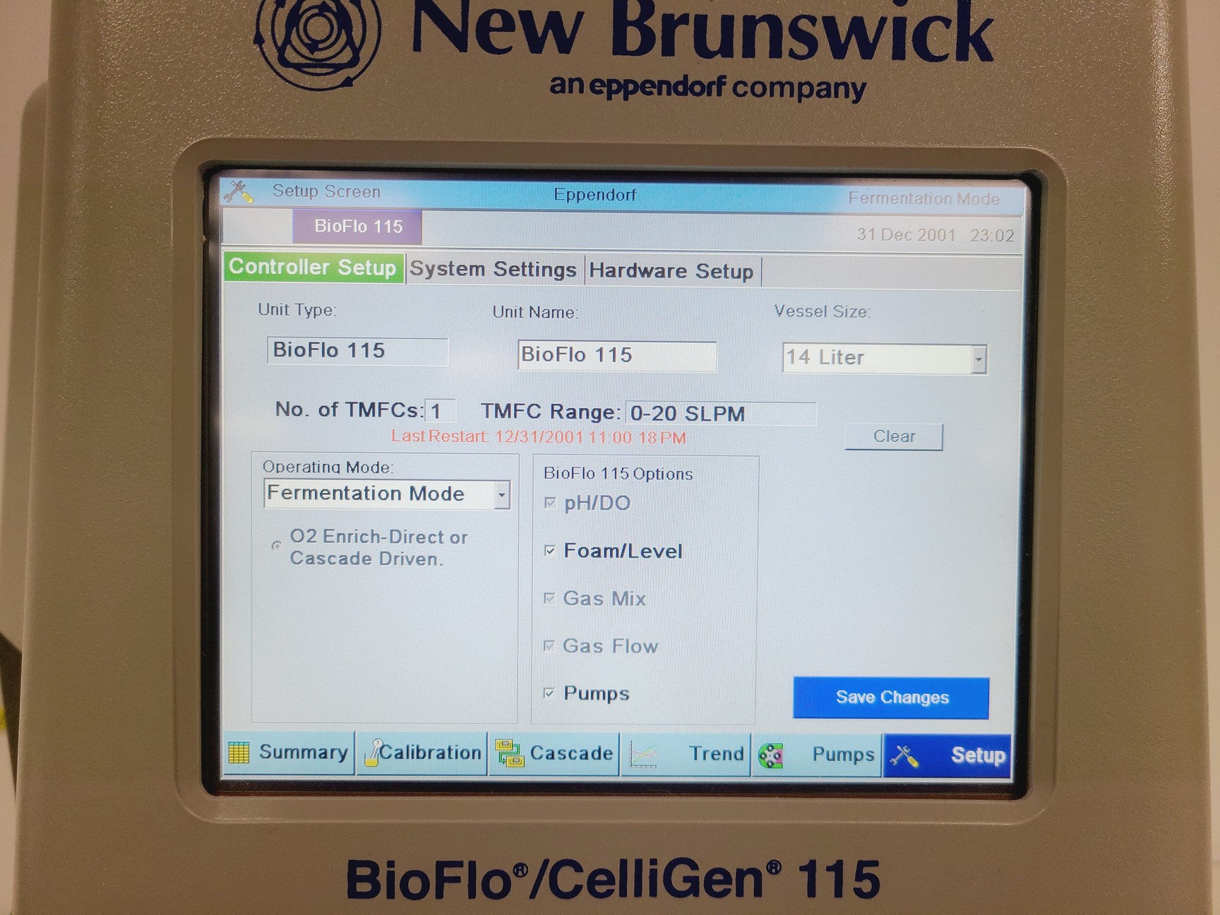 Image of New Brunswick BF115-3941102 BioFlo/CelliGen 115 Bioreactor W/ 14L Vessel 