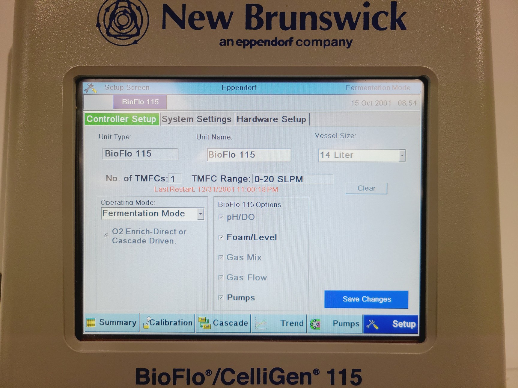 Image of New Brunswick BF115-3941102 BioFlo/CelliGen 115 Bioreactor W/ 14L Vessel 