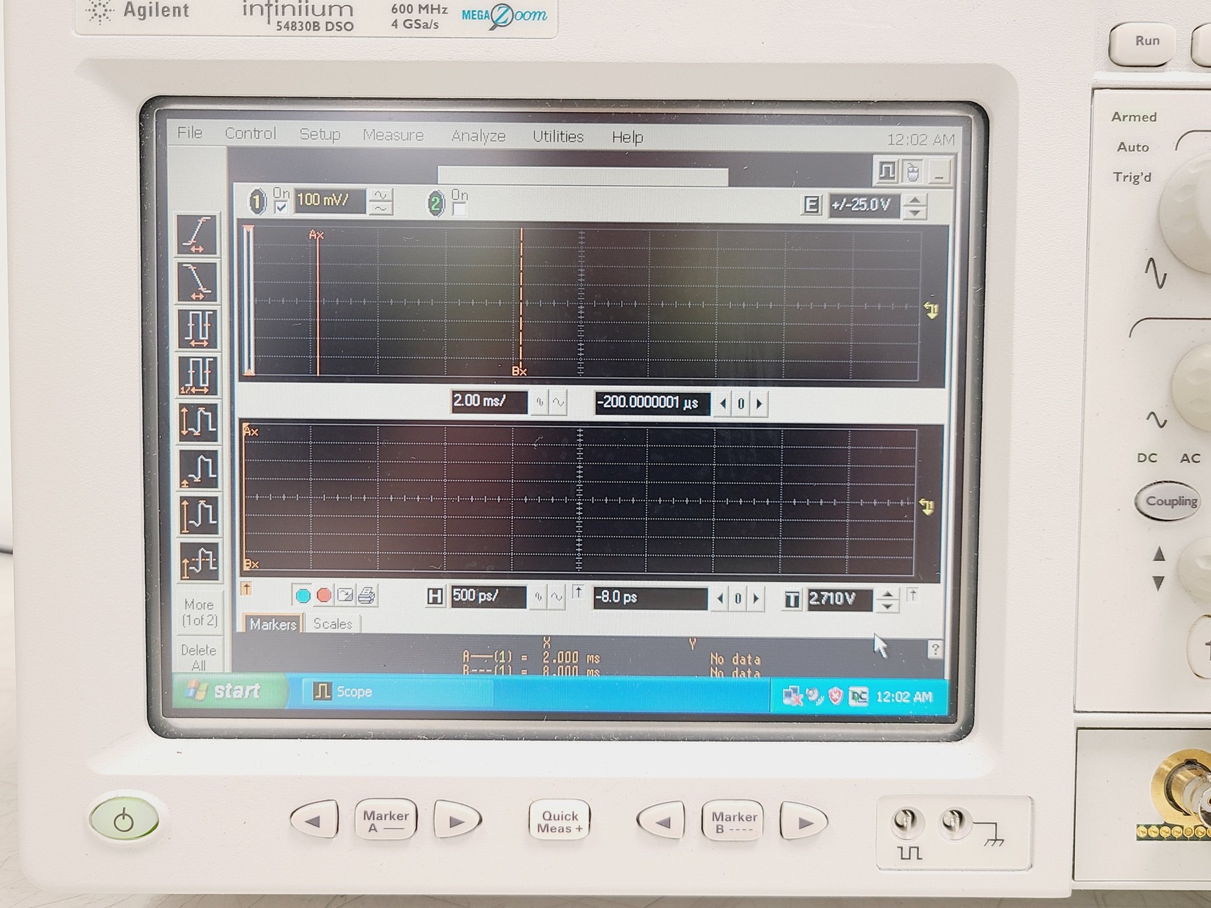 Image of Agilent Infiniium 54830B DSO Oscilloscope W/ 2 x Miniature Passive Probes