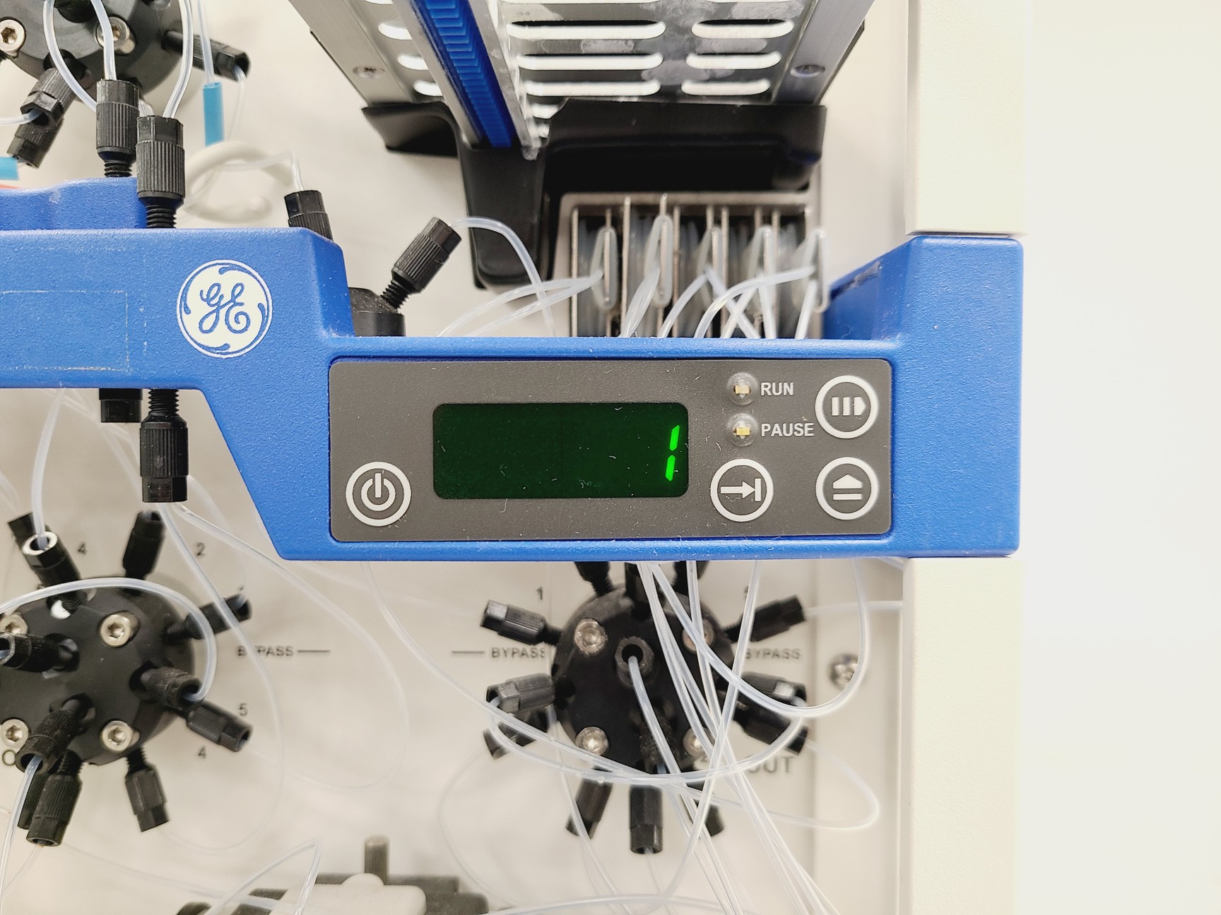 Image of GE Healthcare ÄKTAxpress Twin Two Module System FPLC Chromatography Lab