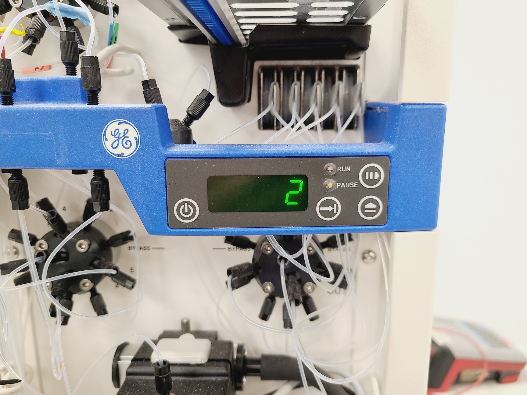 Image of GE Healthcare ÄKTAxpress Twin Two Module System FPLC Chromatography Lab