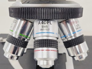 Thumbnail image of Olympus BH-2 Compound Microscope W/ 0.25,0.30,0.45,0.65,0.70&1.25oil Objectives