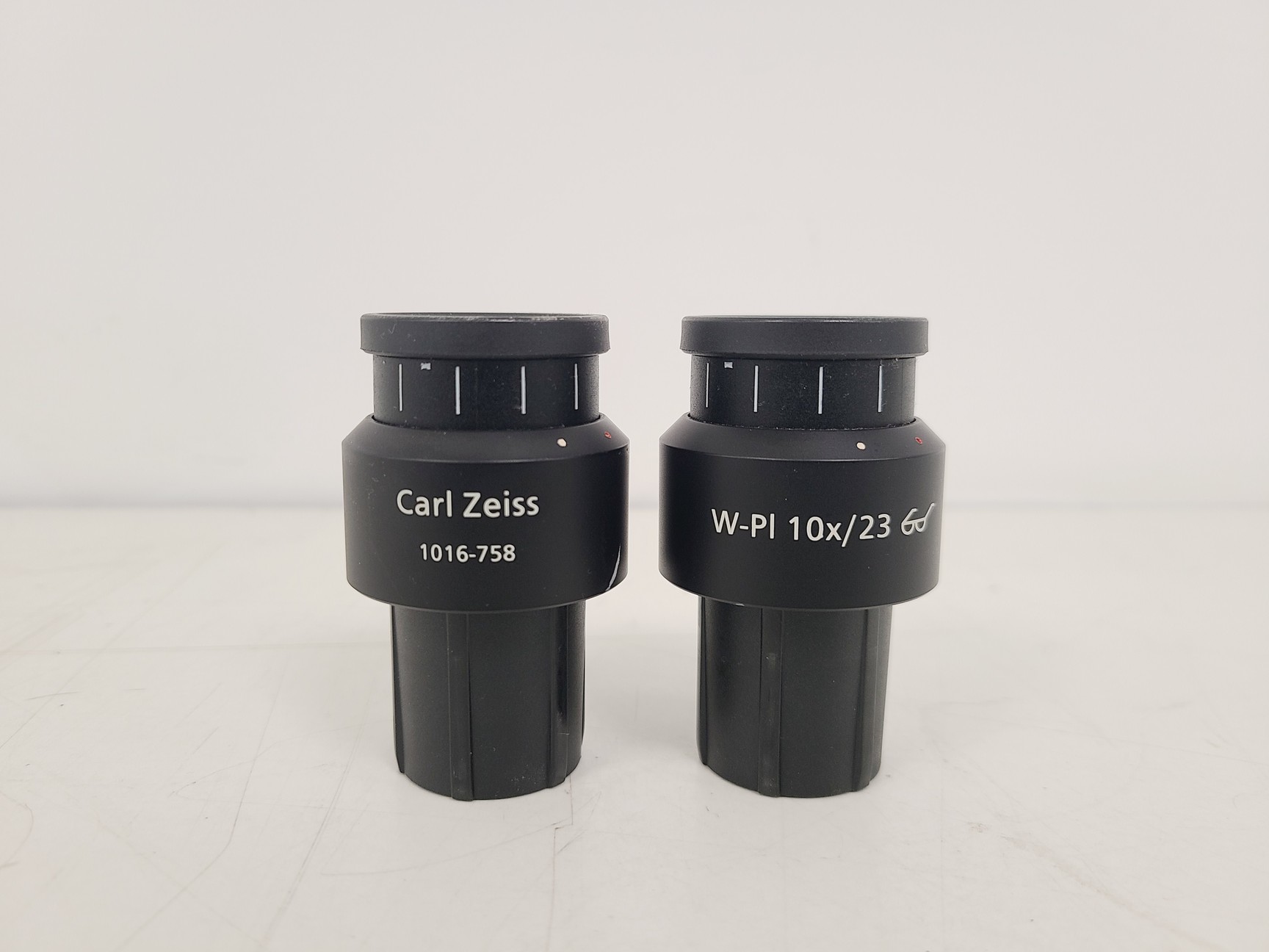 Image of Pair of Carl Zeiss W-Pl 10x/23 Microscope Eyepieces