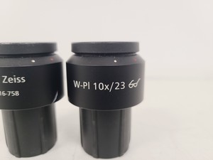 Thumbnail image of Pair of Carl Zeiss W-Pl 10x/23 Microscope Eyepieces