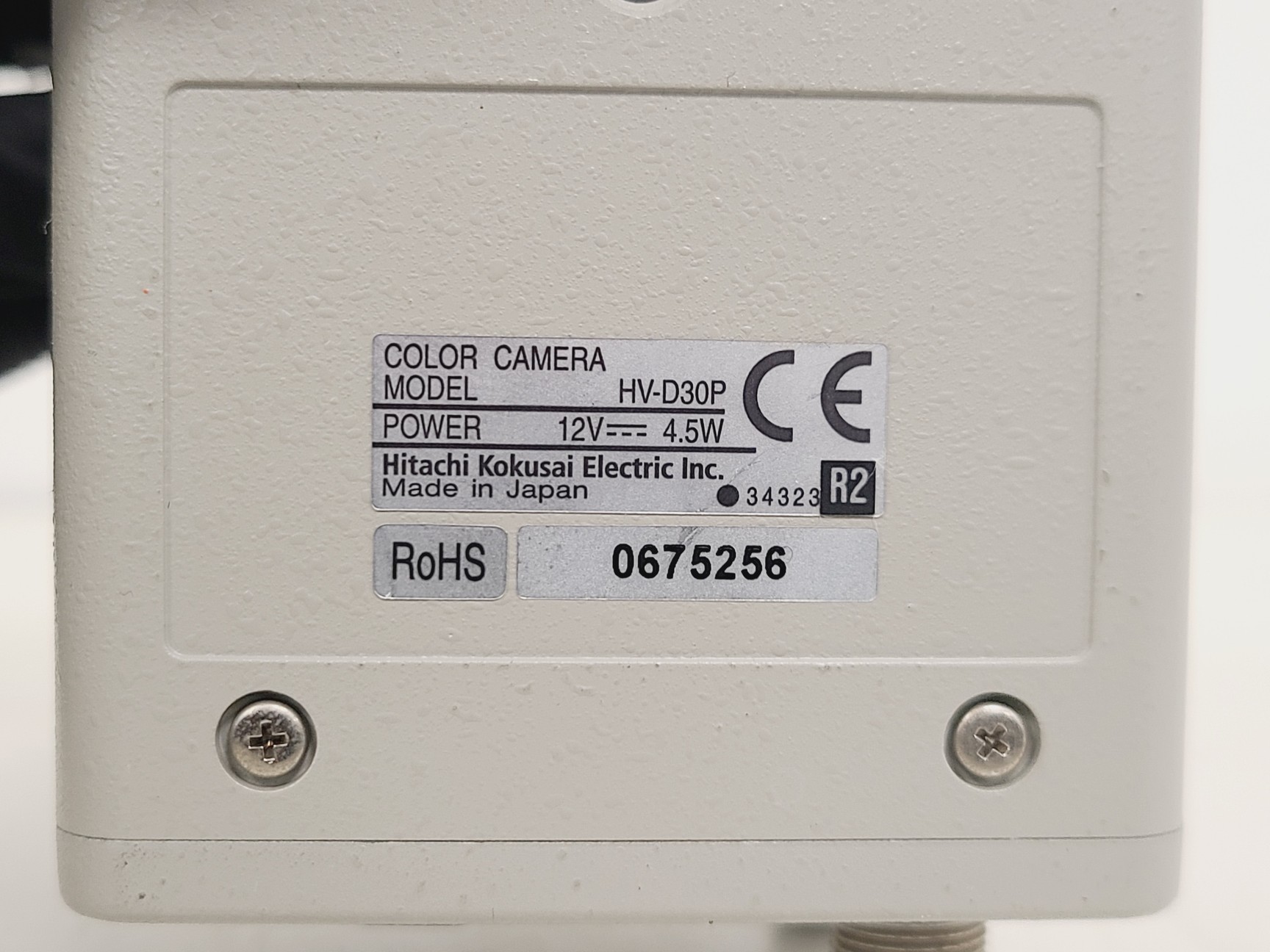 Image of Hitachi Model HV-D30P High-Resolution 3CCD Colour Box Camera