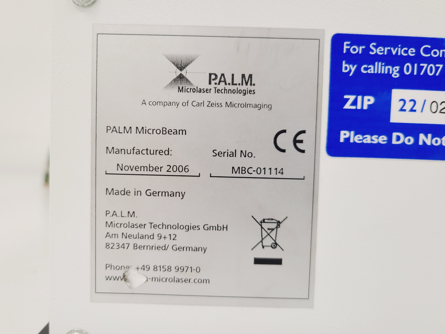 Image of P.A.L.M. Microlaser Technologies PALM MicroBeam Precision LCM/LCP