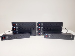 Image of Job Lot of 8 x Olsen 6 Way 19″ 2U Horizontal 13A RF Filtered Surge Protected P