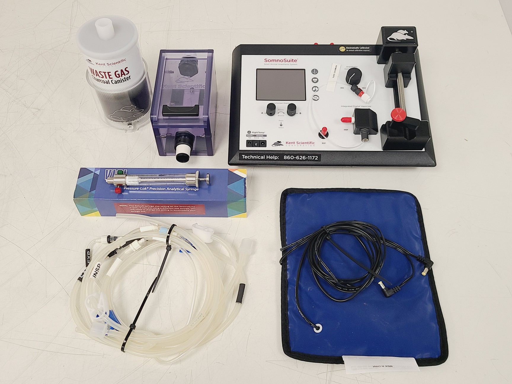 Image of Kent Scientific SomnoSuite Low-Flow Portable Anaesthesia System w/ Accessories