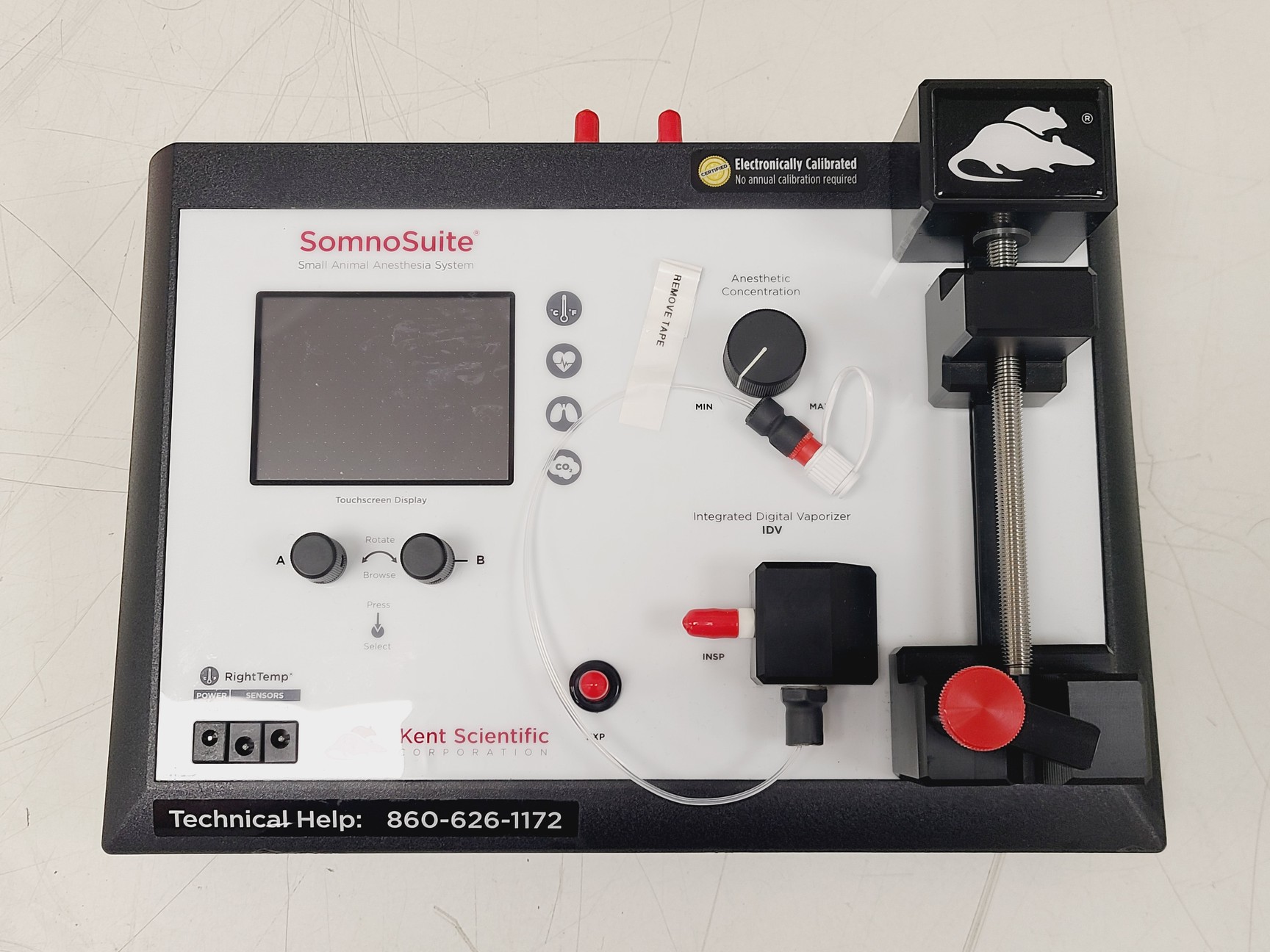 Image of Kent Scientific SomnoSuite Low-Flow Portable Anaesthesia System w/ Accessories