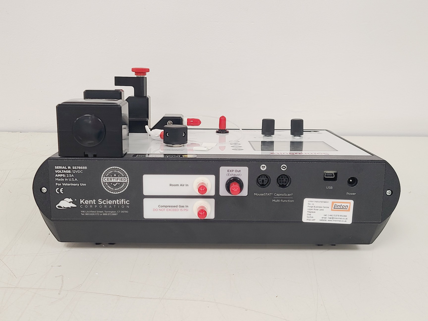 Image of Kent Scientific SomnoSuite Low-Flow Portable Anaesthesia System w/ Accessories