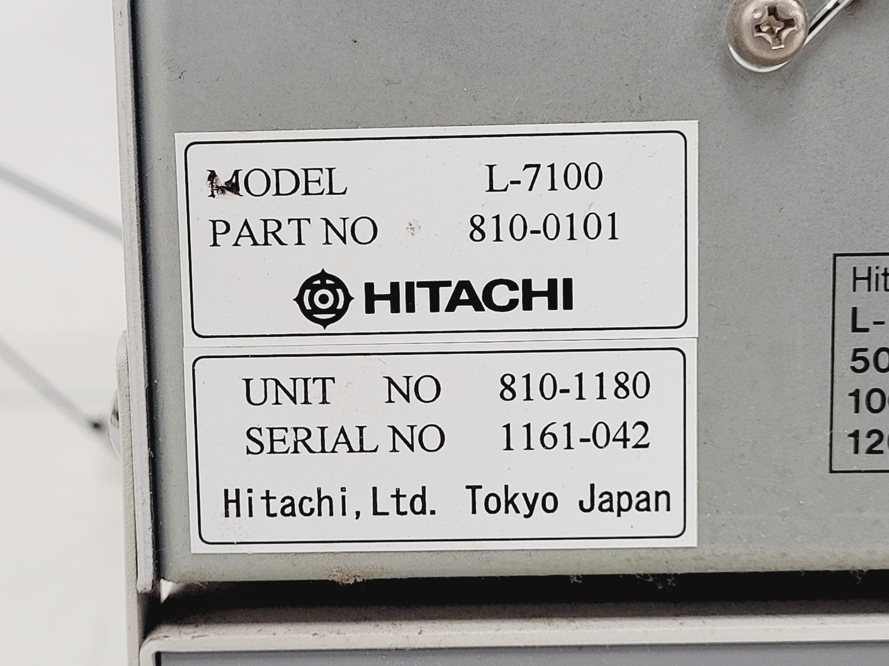 Image of Transgenomic Inc. Hitachi L-7250 HPLC System w/ L-7100 & PCR7250T Peltier Rack