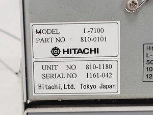 Thumbnail image of Transgenomic Inc. Hitachi L-7250 HPLC System w/ L-7100 & PCR7250T Peltier Rack
