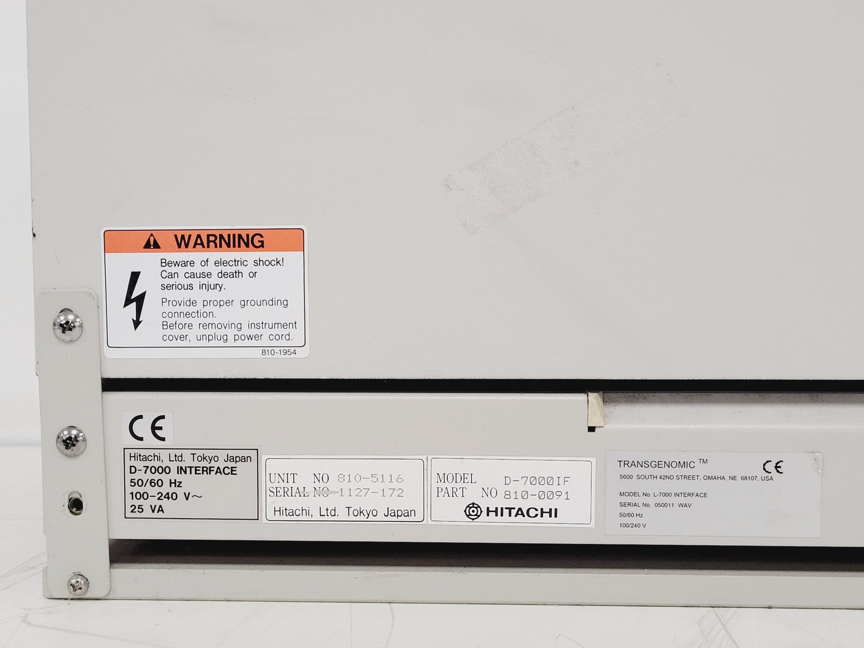 Image of Transgenomic Inc. Hitachi L-7250 HPLC System w/ L-7100 & PCR7250T Peltier Rack