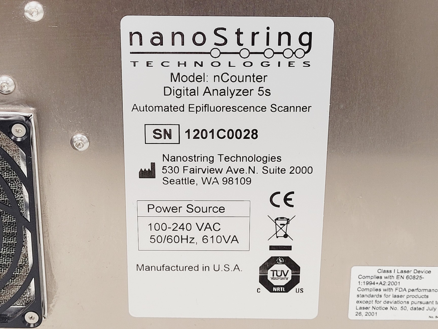 Image of NanoString Technologies nCounter Digital Analyser 5s w/ Prep Counter 5s
