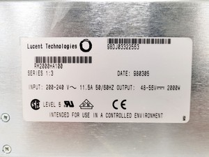 Thumbnail image of Lucent Technologies RM2000HA100 Series 1:3 2000W Power Supply Unit