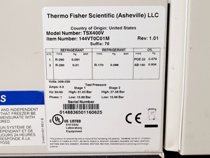 Thumbnail image of Thermo Scientific TSX Series V Drive TSX400V Ultra Low Freezer Lab
