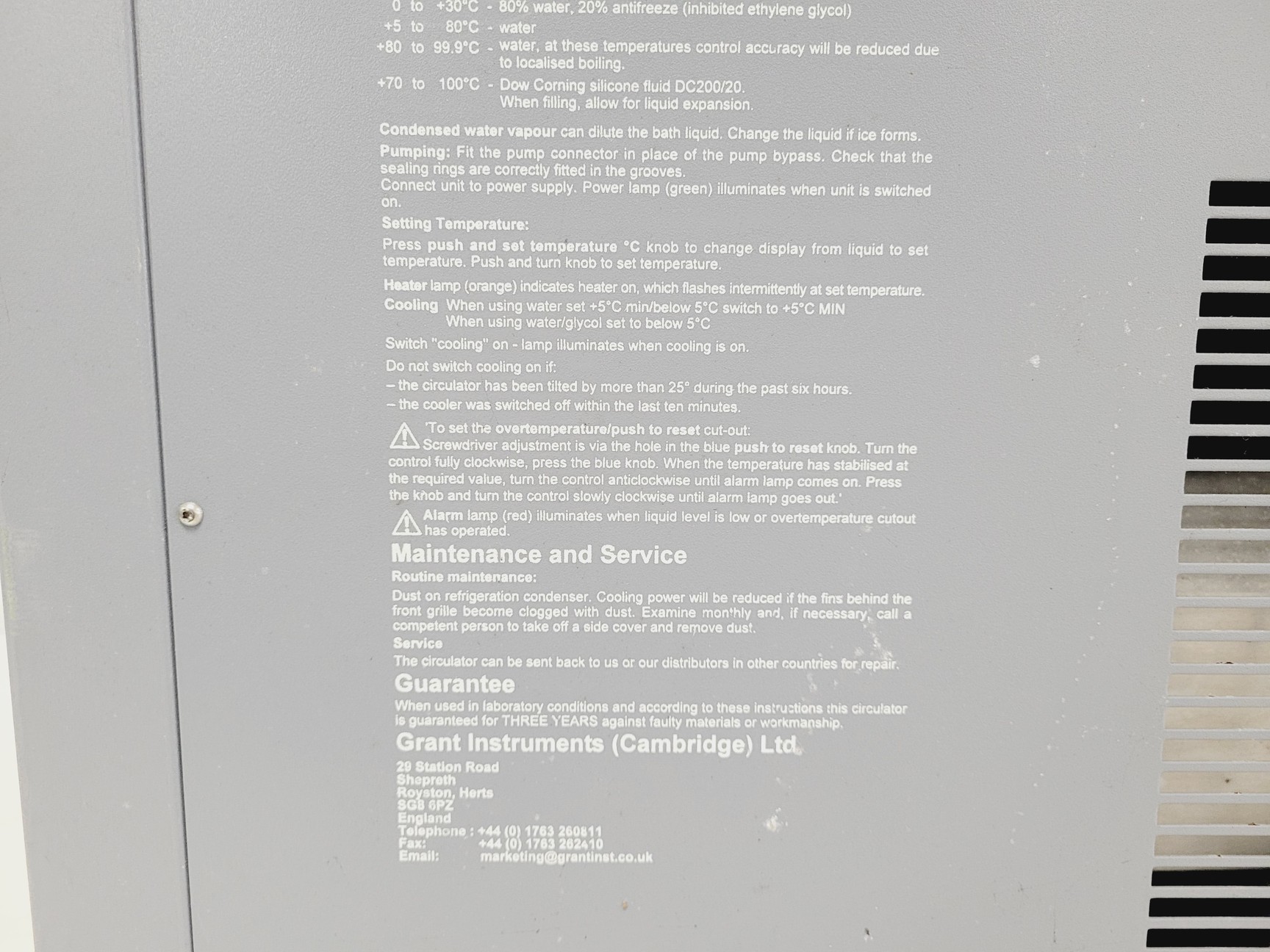 Image of Grant LTD 20G Laboratory Refrigerated Circulator Water Bath