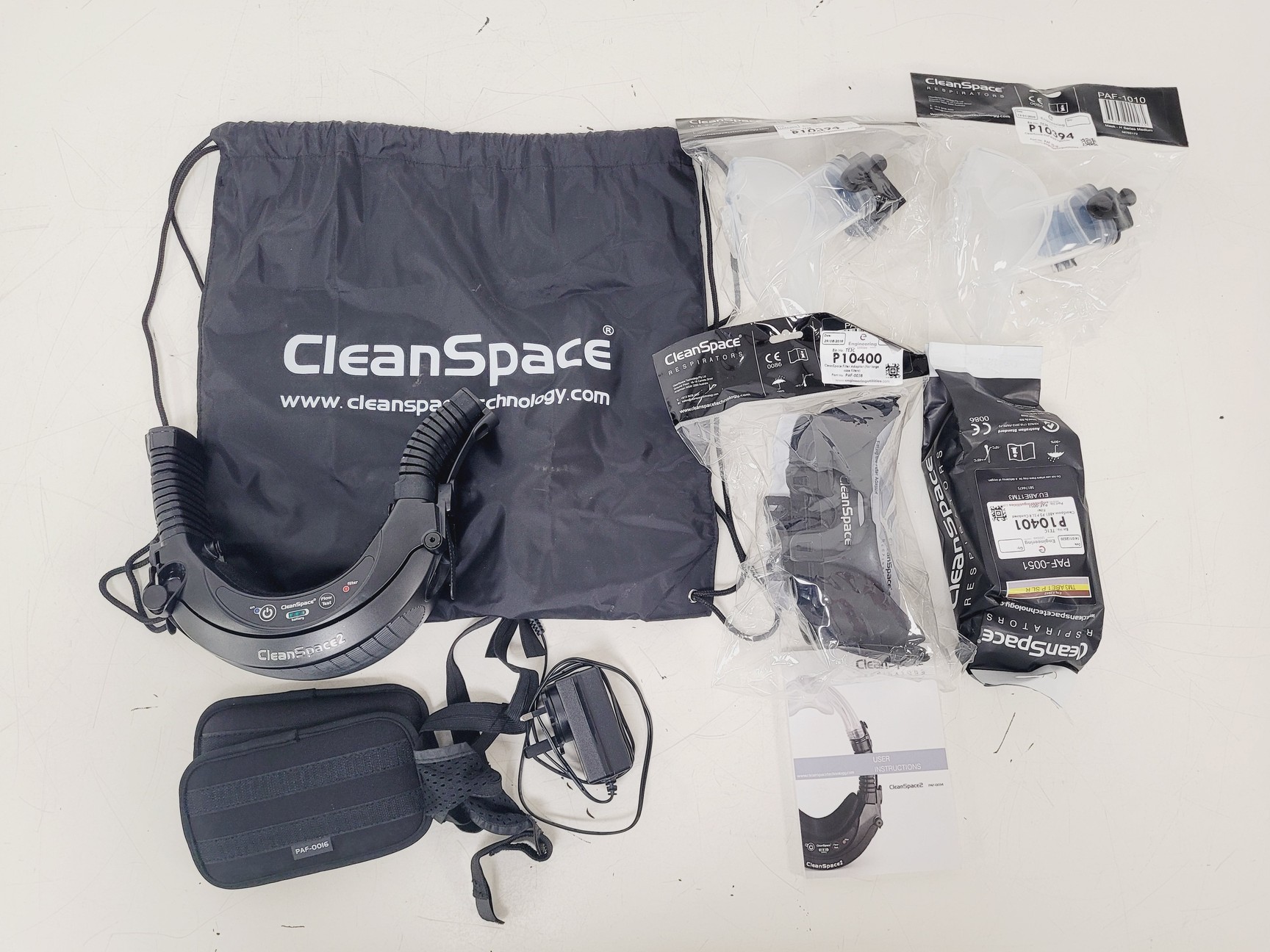 Image of CleanSpace Respirators CleanSpace2 PAF-0034 w/ 2x PAF-1010, PAF-0051 & PAF-0038 