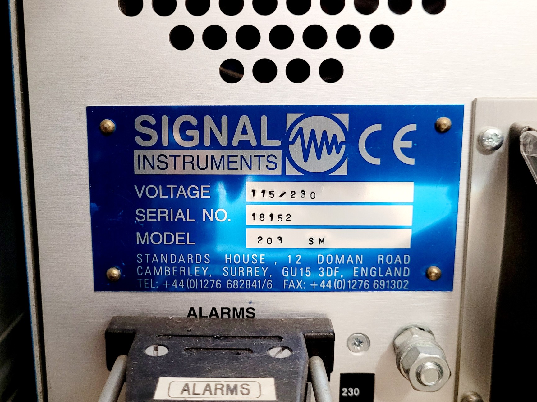 Image of Signal Instruments Gas Analyser System w/ 361 Prefilter & 4000 VM NOX Analyser