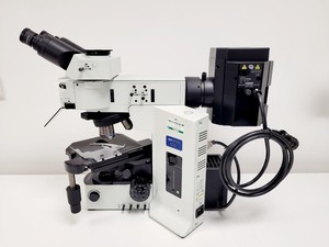 Thumbnail image of Olympus BX51 TF Microscope w/ 3 Objectives 20x/40x/100x & Cover