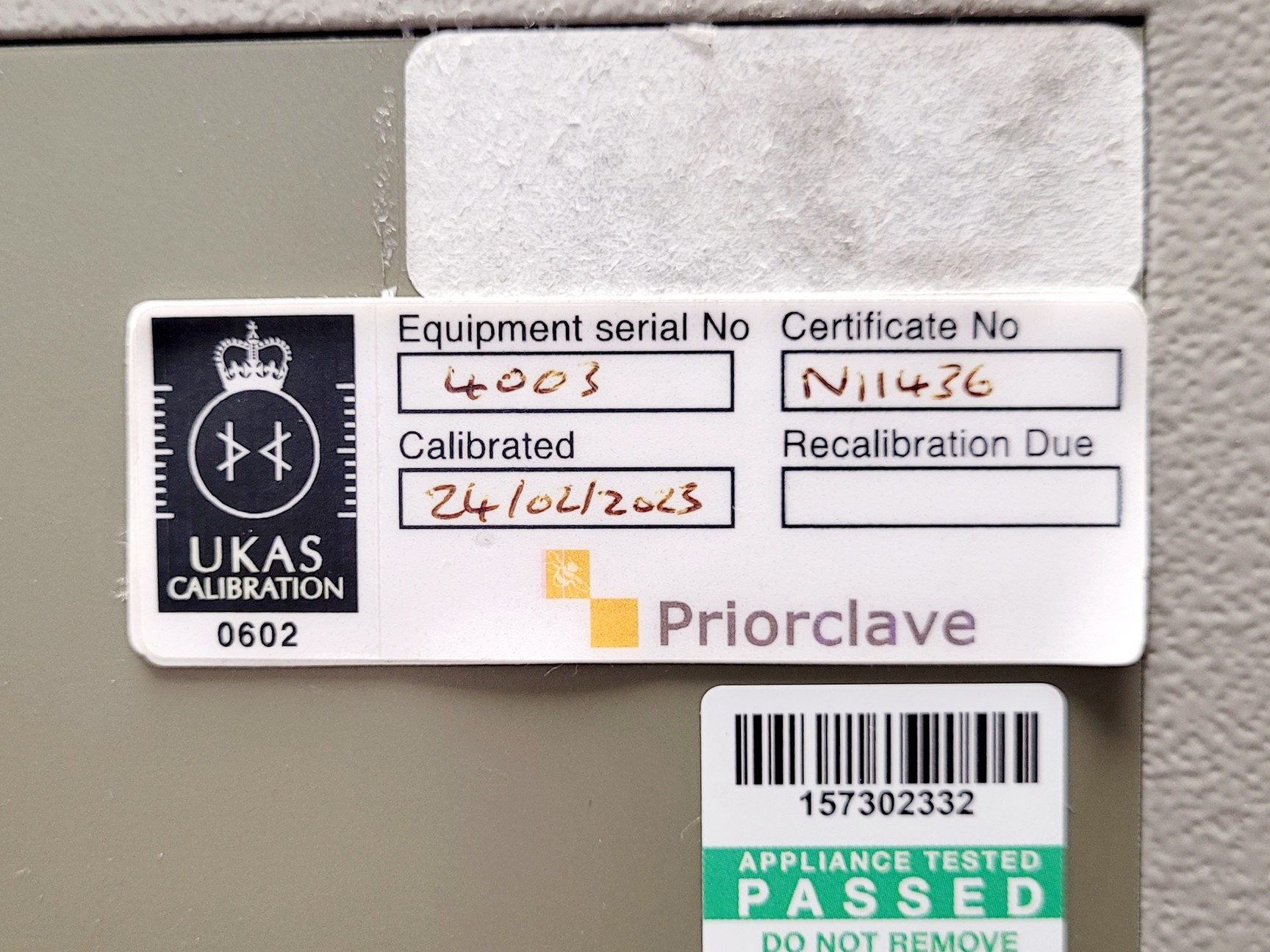 Image of Priorclave PS/Mid/C40 Front-Loading Autoclave