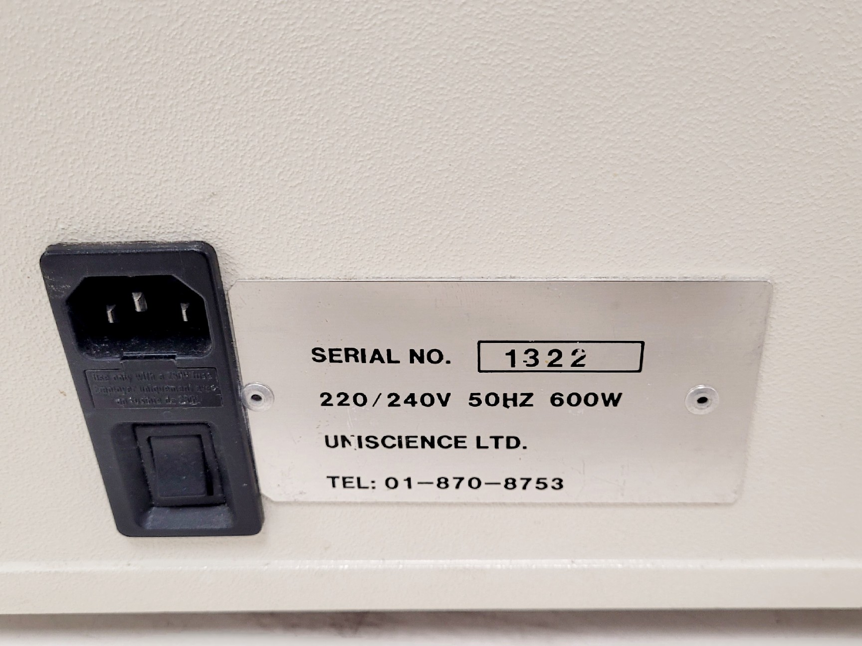 Image of Uniscience Ltd Refrigerated Solvent Trap w/ Spare Glass Immersion Probe Lab