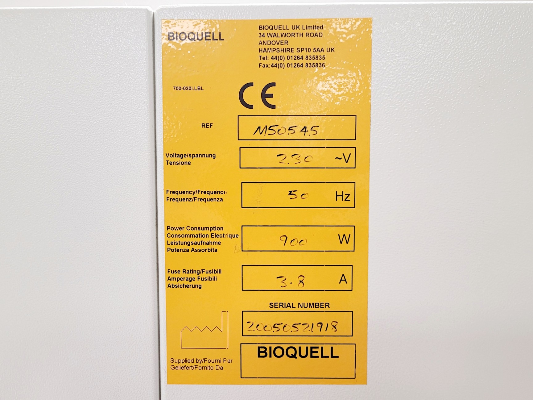 Image of Bioquell Microflow Horizontal Laminar Flow Workstation M50545 Lab