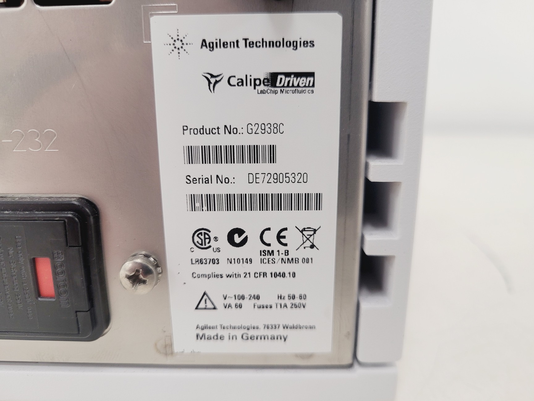 Image of Agilent 2100 Bioanalyzer Electrophoresis System Lab
