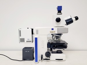 Thumbnail image of  Carl Zeiss Axio Scope.A1 Microscope w/ AxioCam ICc 5, CoolLED & PC