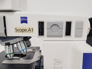Thumbnail image of  Carl Zeiss Axio Scope.A1 Microscope w/ AxioCam ICc 5, CoolLED & PC