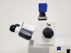 Thumbnail image of  Carl Zeiss Axio Scope.A1 Microscope w/ AxioCam ICc 5, CoolLED & PC