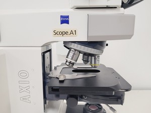 Thumbnail image of  Carl Zeiss Axio Scope.A1 Microscope w/ AxioCam ICc 5, CoolLED & PC
