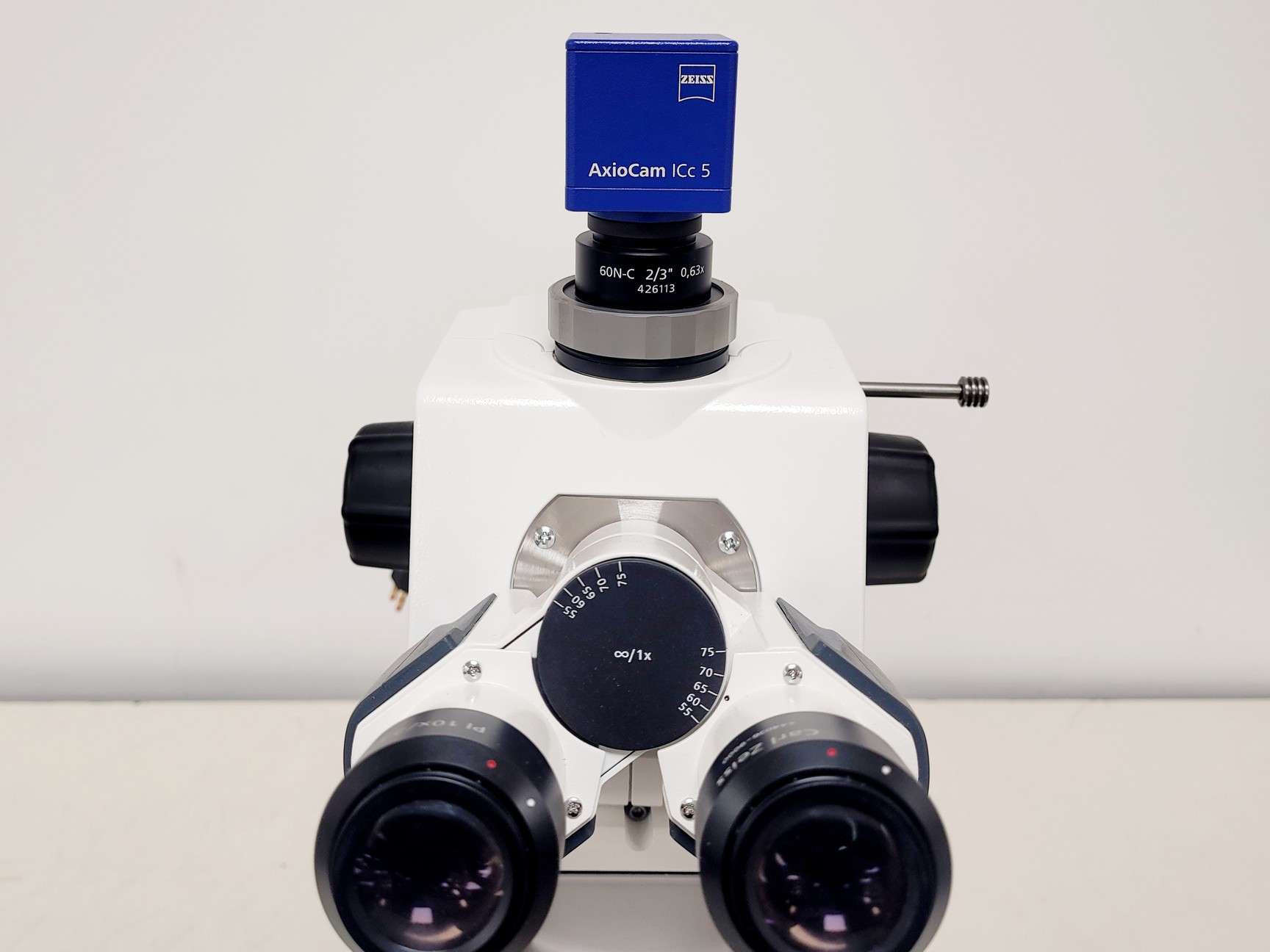 Image of  Carl Zeiss Axio Scope.A1 Microscope w/ AxioCam ICc 5, CoolLED & PC