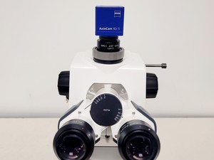 Thumbnail image of  Carl Zeiss Axio Scope.A1 Microscope w/ AxioCam ICc 5, CoolLED & PC
