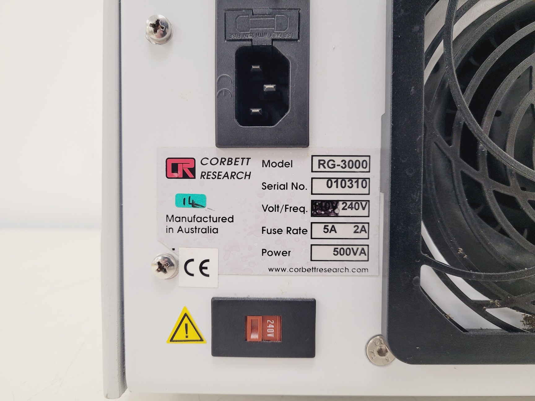 Image of Corbett Research Rotor-Gene RG-3000 (4-Channel) qPCR Lab
