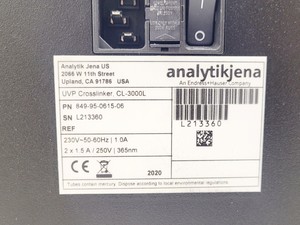 Thumbnail image of Analytik Jena UVP Crosslinker CL-3000L 2020