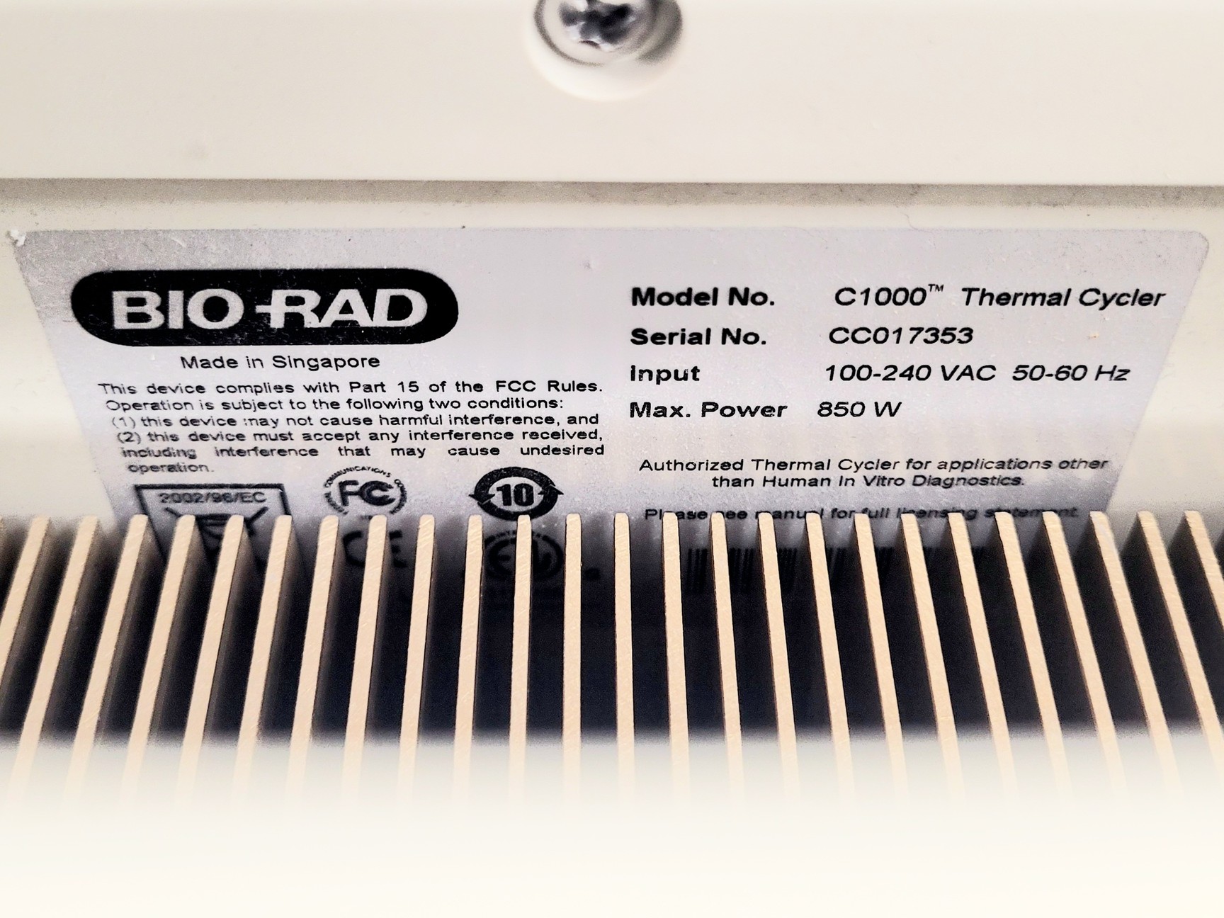 Image of Bio-Rad CFX96 Real-Time System w/C1000 Thermal Cycler Lab