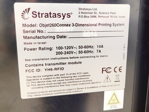 Thumbnail image of Stratasys Objet 260 Connex 3-Dimensional Printing System 3D Printer