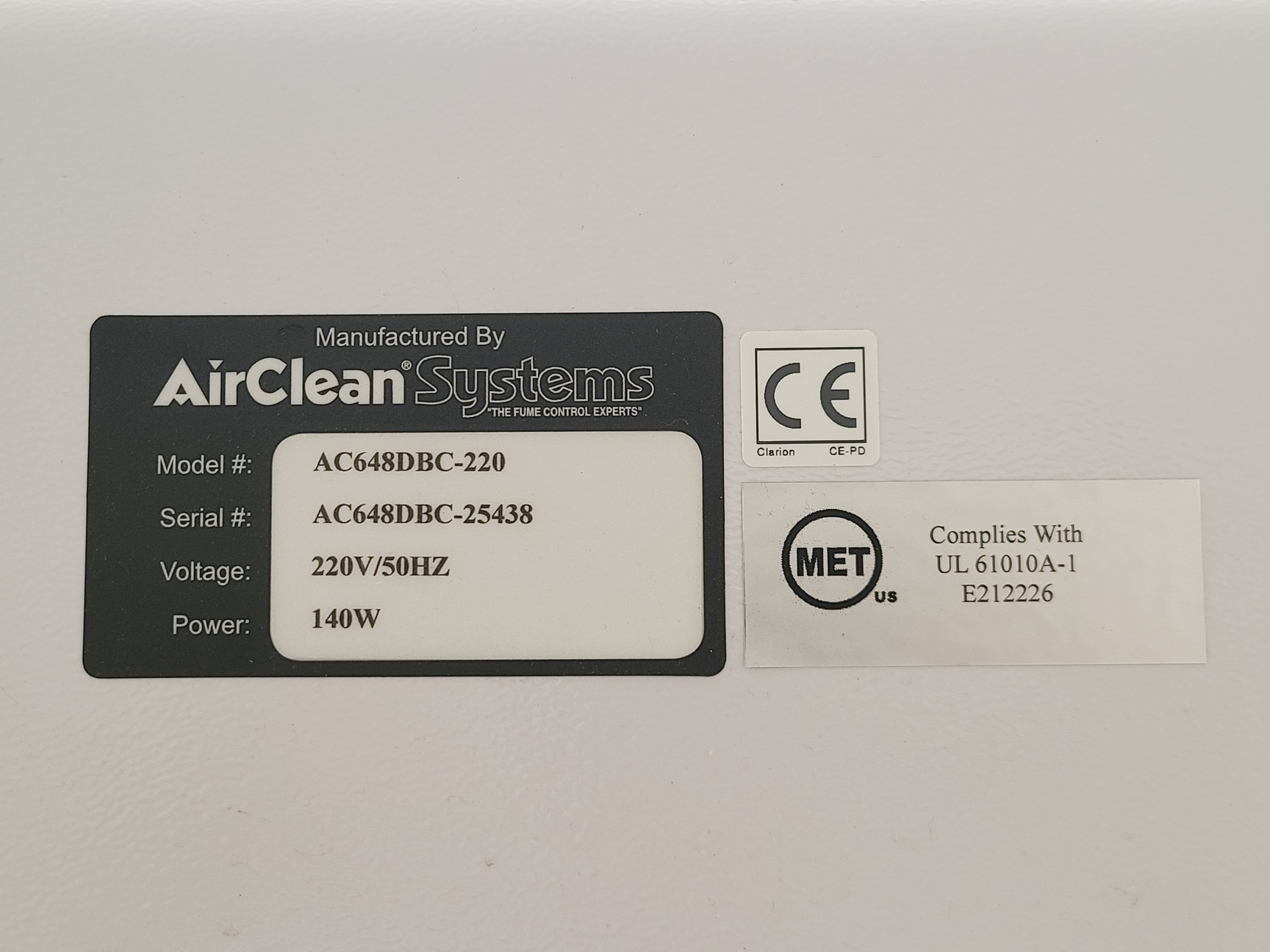 Image of Starlab AC648DBC AirClean 600 PCR Workstation