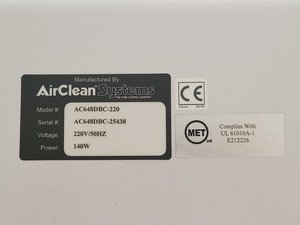 Thumbnail image of Starlab AC648DBC AirClean 600 PCR Workstation