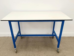 Image of Laboratory Bench Trespa Table on Wheels 150 x 75cm