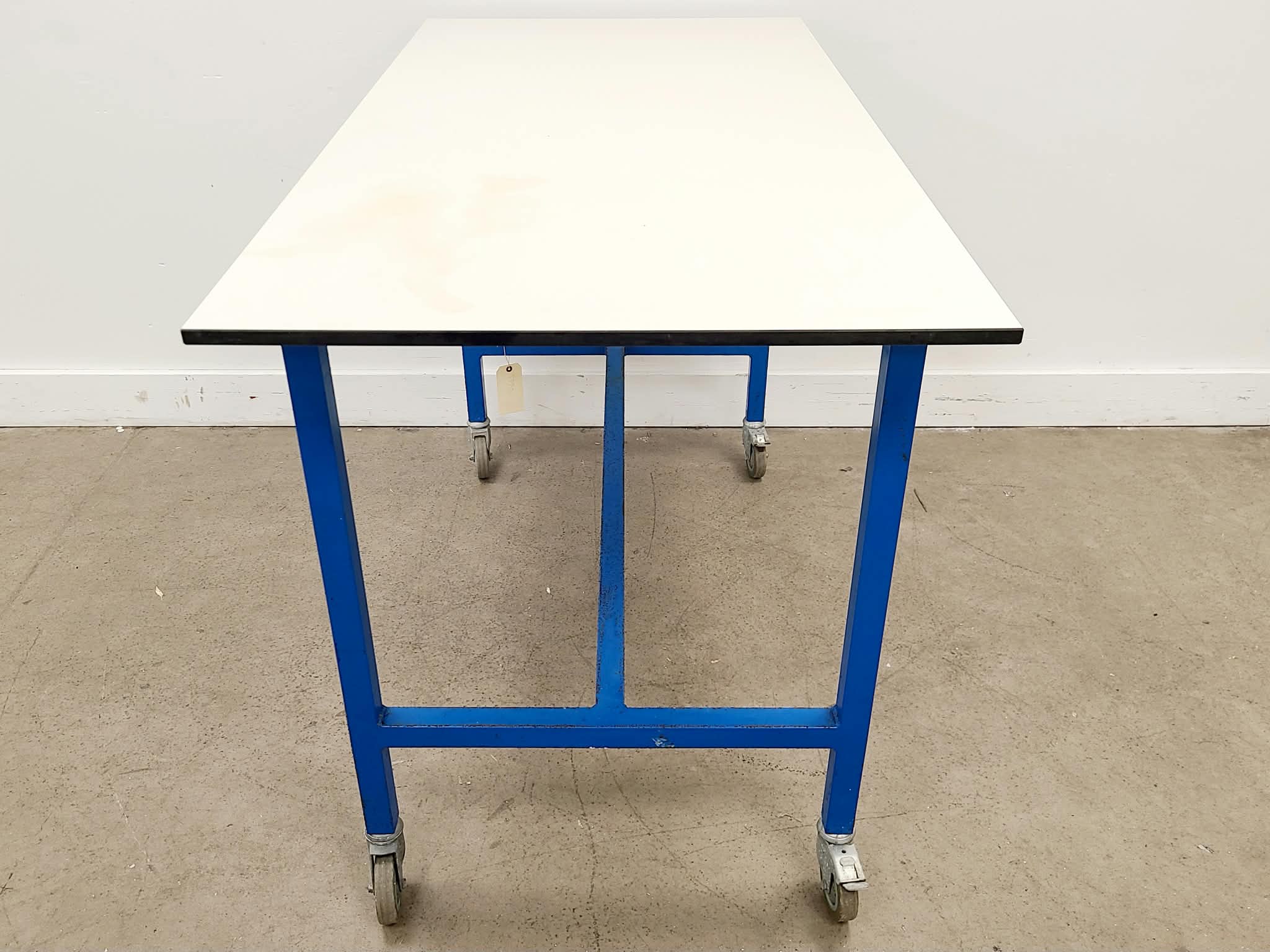 Image of Laboratory Bench Trespa Table on Wheels 150 x 75cm
