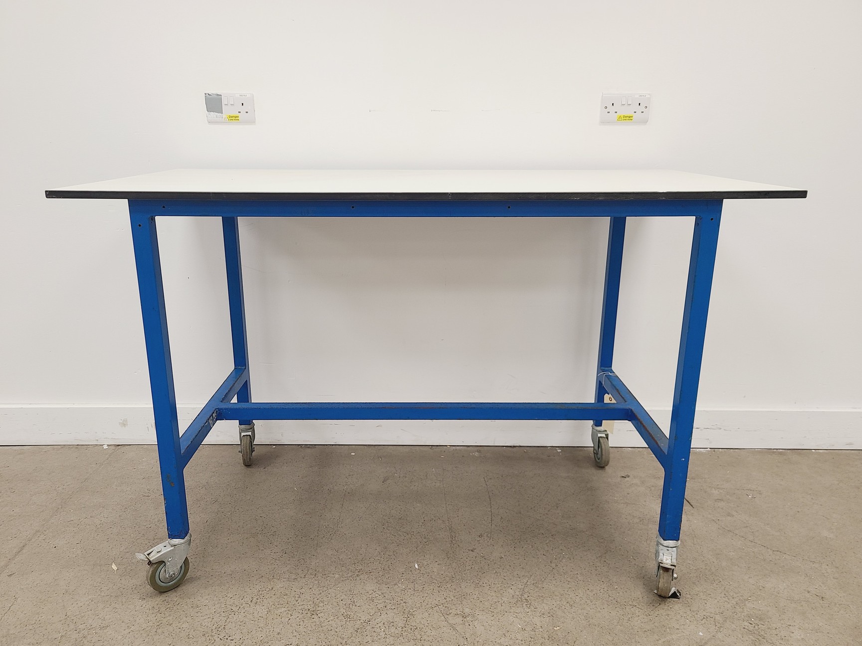 Image of Laboratory Bench Trespa Table on Wheels 150 x 75cm