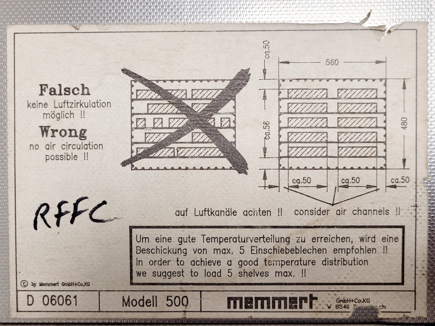 Image of Memmert BE 500 Laboratory Incubator