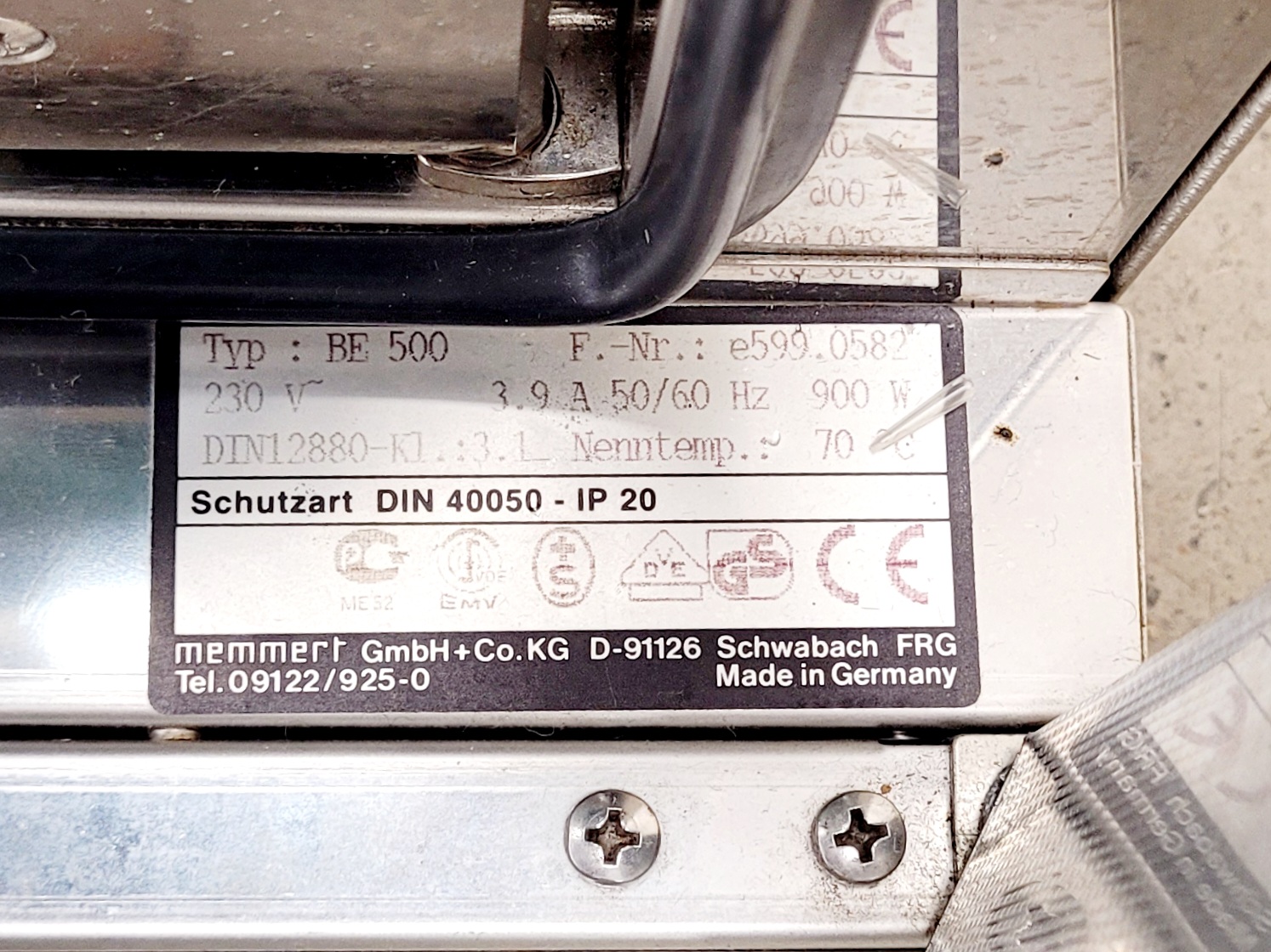 Image of Memmert BE 500 Laboratory Incubator
