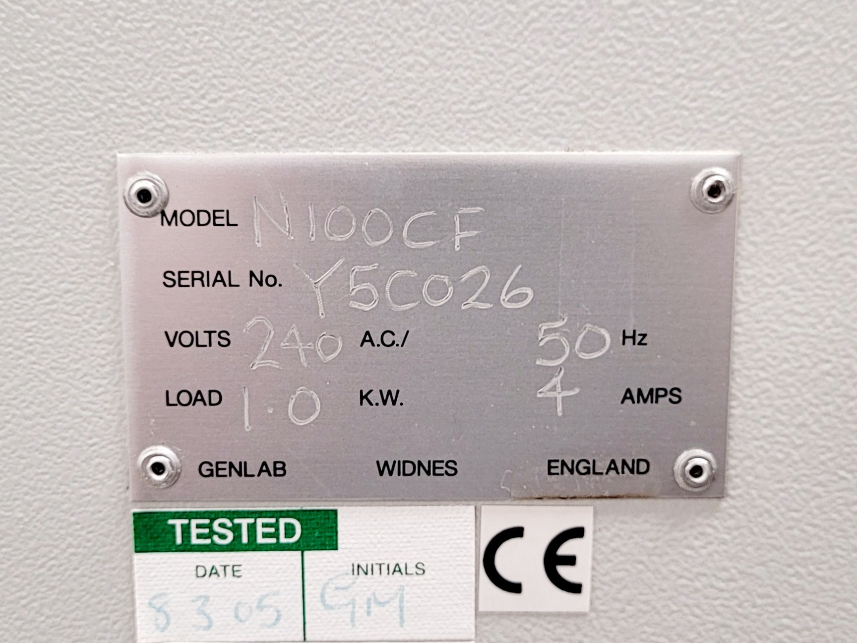 Image of Genlab Drying Oven Model N100CF Lab